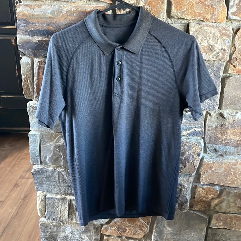 lululemon athletica Men's Polo Shirt - Dark Gray